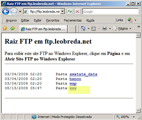 acesso ftp