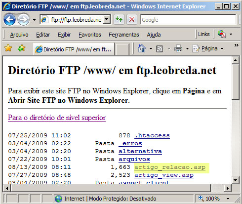 acesso ftp